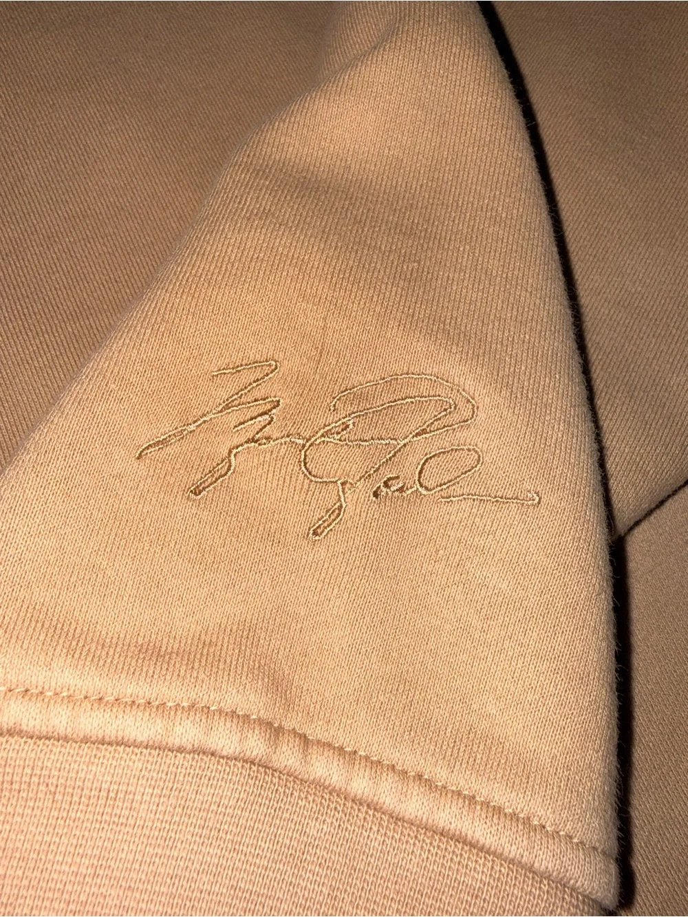 Jordan Beige Pullover Hoodie with Jumpman Logo